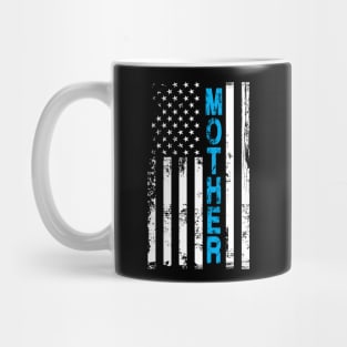 Mother Day Distressed Flag Mom Gift Mug